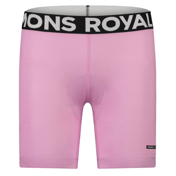 Bokserki Mons Royale LOW PRO MERINO AIR-CON BIKE SHORT LINER Pop Pink
