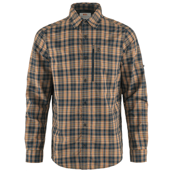 Koszula z długim rękawem Fjällräven Abisko Hike Shirt LS Men Dark Navy-Buckwheat Brown