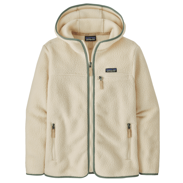 Bluza Patagonia Retro Pile Hoody Women Natural w/Ellwood Green