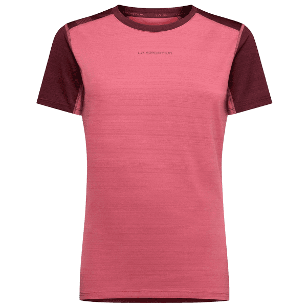 Koszulka z krótkim rękawem La Sportiva SUNFIRE T-SHIRT Women Rosebay/Redwood