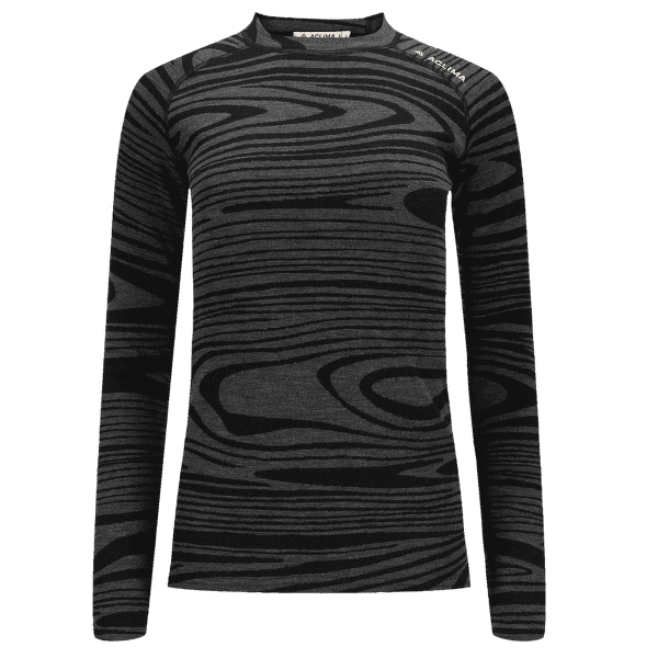 Koszulka z długim rękawem Aclima WarmWool Crew Neck Women Black Motion
