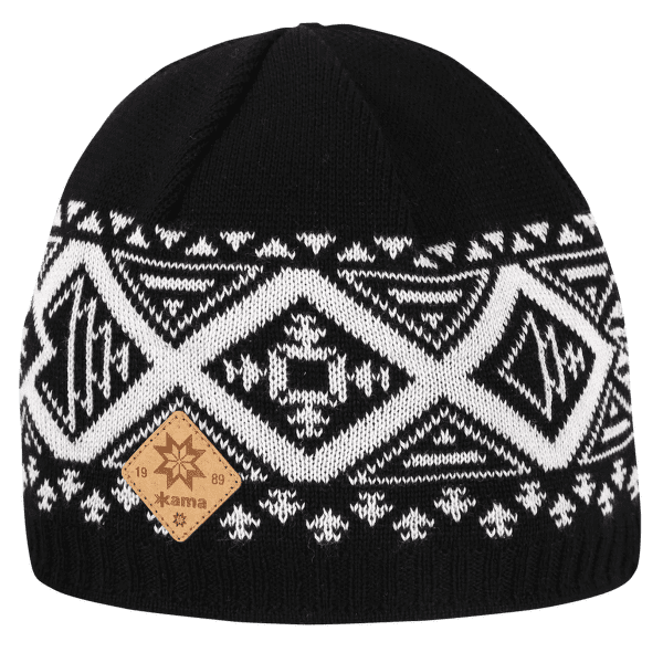 Czapki Kama KNITTED MERINO BEANIE KAMA A176 black 110