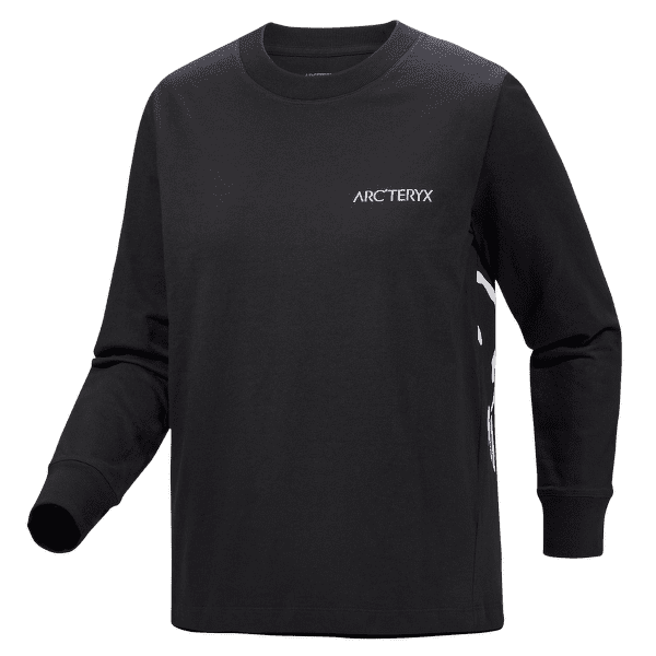 Koszulka z długim rękawem Arcteryx Kragg Cotton Bird Crew LS Women Black / White