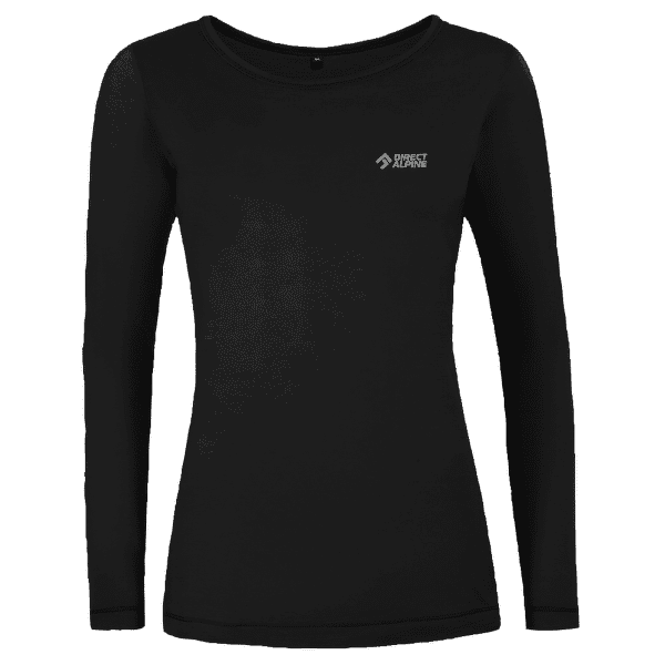 Koszulka z długim rękawem Direct Alpine Furry Long Lady 2.0 black (DA big font)