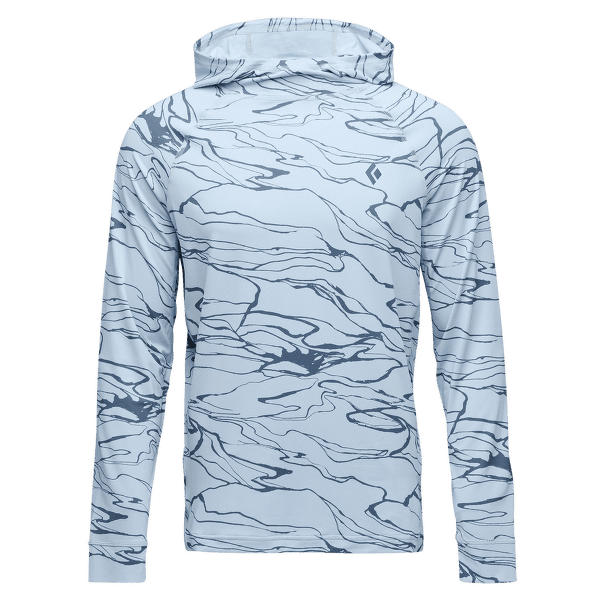 Triko s dlouhým rukávem Black Diamond LS Alpenglow Hoody Men Relief-Fog Blue-Midnight Blue