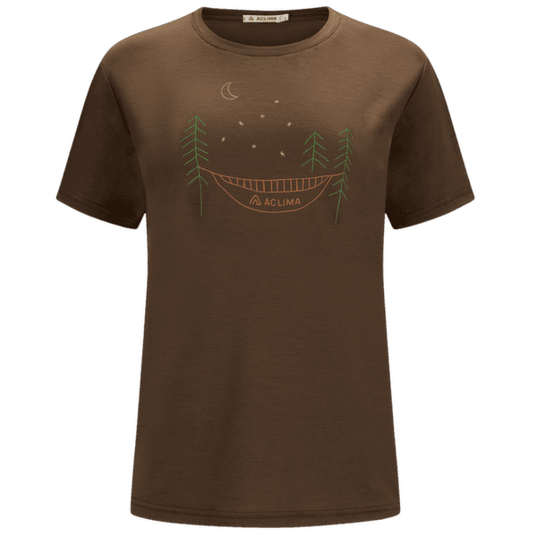 Koszulka z krótkim rękawem Aclima LightWool 140 Classic Tee Forest Women Dark Earth