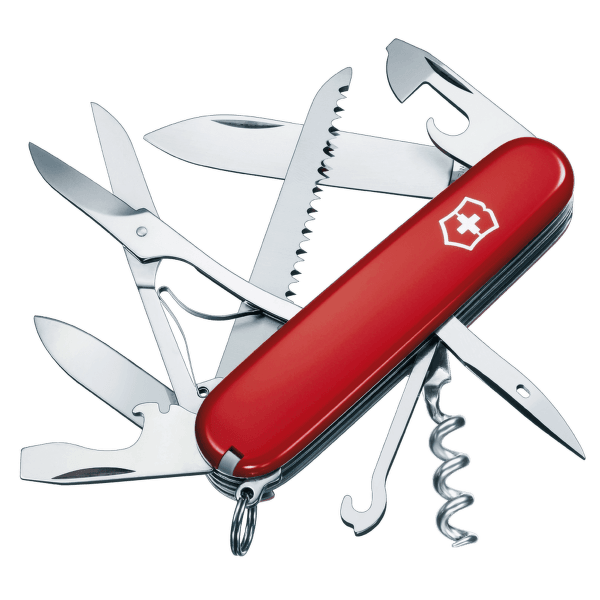 Nóż Victorinox Swiss Army knife HUNTSMAN, blue translucent Red