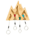 Brelok Y Y Vertical Key Holder Mountain Mappie