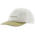 Fitz Roy Icon Trad Cap Text Logo: Birch White w/Gumtree Green