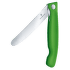 Nóż Victorinox Swiss Classic Foldable Paring knife, wavy Green