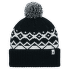 Tom Pom Beanie Black/White