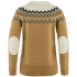 Sweter Fjällräven Övik Knit Sweater Women Buckwheat Brown-Chalk White
