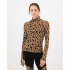 Koszulka z długim rękawem Mons Royale Cascade Merino Base Layer Mock Neck Long Sleeve Women Aoraki Lily Toffee