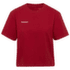 MAMMUT BASE CROPPED T-SHIRT WOMEN MINI LOGO 3818 dark mammut red