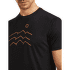 Koszulka z krótkim rękawem Icebreaker Merino Blend 125 Cool-Lite Sphere SS Tee Across the Peaks Men BLACK