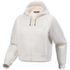 Emblem Fleece Full Zip Crop Hoody Women Arctic Silk