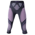 Legginsy 3/4 UYN Evolutyon UW Pants Medium Melange Women Anthracite Melange/Raspberry/Purple