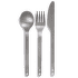 Zestaw Hydro Flask FLATWARE SET STAINLESS / POUCH RAIN 001 Black