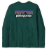 Koszulka z długim rękawem Patagonia Long-Sleeved P-6 Logo Responsibili-Tee Men Cascade Green