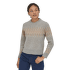 Sweter Patagonia Recycled Wool Crewneck Sweater Women Chevron Cable: Natural