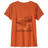 Koszulka z krótkim rękawem Patagonia Cap Cool Daily Graphic Shirt Lands Women Trailways: Redtail Rust X-Dye