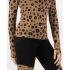 Koszulka z długim rękawem Mons Royale Cascade Merino Base Layer Mock Neck Long Sleeve Women Aoraki Lily Toffee