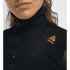 Koszulka z długim rękawem Aclima WoolNet Polo W/Zip Women Jet Black