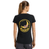 Koszulka z krótkim rękawem La Sportiva CLIMBING ON THE MOON T-Shirt Women Carbon/Giallo