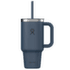 32 OZ TRAVEL TUMBLER CLEAR LID Harbor Blue
