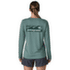 Koszulka z długim rękawem Patagonia Long-Sleeved Cap Cool Daily Shirt  - Boardshort Logo Women Dyno White