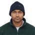 Czapki Patagonia Fishermans Rolled Beanie Contrast Stripe: Black