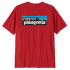Koszulka z krótkim rękawem Patagonia P-6 Logo Responsibili Tee Men Amanita Red