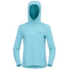 Koszulka z długim rękawem Norrona femund tech Hood Women Aqua Haze