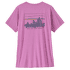 Koszulka z krótkim rękawem Patagonia Cap Cool Daily Graphic Shirt Women 73 Skyline: Brisk Purple X-Dye