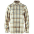 Övik Heavy Flannel Shirt Women Chalk White-Fossil