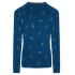 Koszulka z długim rękawem Icebreaker Merino 200 Oasis LS Crewe Snow Day Kids ATLANTIS/TOPAZ/AOP