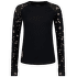Bella Merino Air-Con LS Women Black Daisy