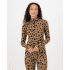 Koszulka z długim rękawem Mons Royale Cascade Merino Flex 1/4 Zip Long Sleeve Women Aoraki Lily Toffee