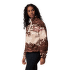 Bluza Columbia Helvetia™ II Printed Cropped Half Snap Women Tobacco Sisters, Dark Stone 256