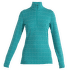 Merino 260 Vertex LS Half Zip Herenga Women FLUX GREEN/SNOW/J