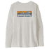 Koszulka z długim rękawem Patagonia Cap Cool Daily Graphic Shirt Waters Long Sleeve Women Boardshort Logo Light Plume Grey: White