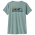 Koszulka z krótkim rękawem Patagonia Cap Cool Daily Graphic Shirt Waters Women Boardshort Logo: Thermal Blue X-Dye